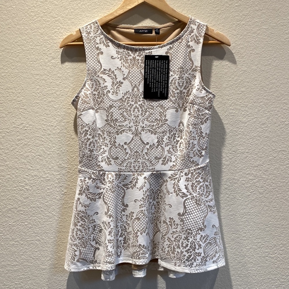 Apt 9- Peplum Tank Top (XS) NWT